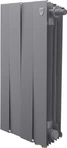 Биметаллический радиатор Royal Thermo PianoForte 500 Серебристый VR80 - 4 секц.