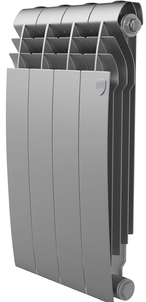 Биметаллический радиатор Royal Thermo BILINER B 500 Серебристый - 4 секц.