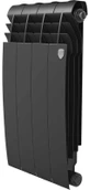 Биметаллический радиатор Royal Thermo BILINER B 500 Чёрный - 4 секц.