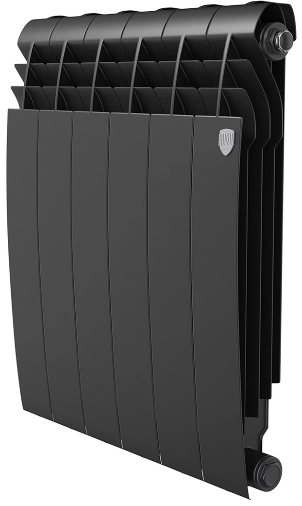 Биметаллический радиатор Royal Thermo BILINER B 500 Чёрный - 6 секц.