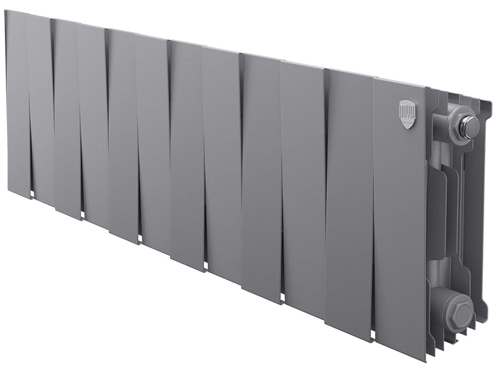 Биметаллический радиатор Royal Thermo PianoForte 200 Серебристый - 12 секц.