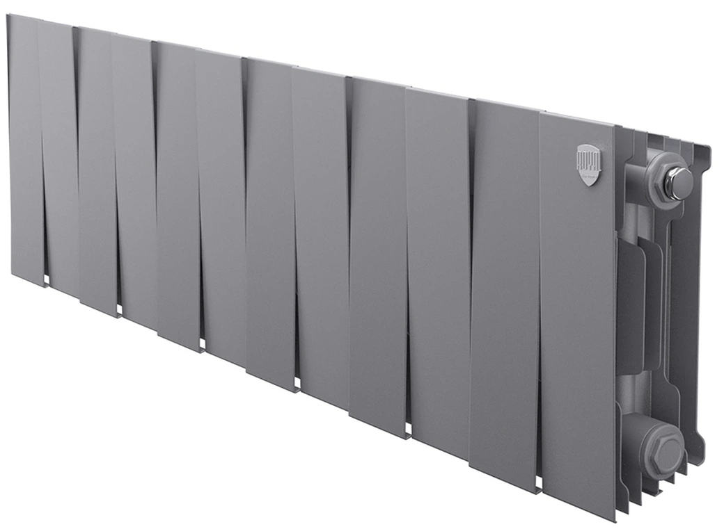 Биметаллический радиатор Royal Thermo PianoForte 200 Серебристый - 12 секц.