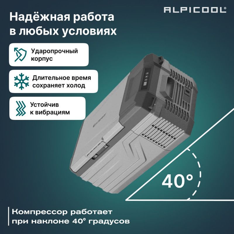 Компрессорный автохолодильник Alpicool NL15 (12/24) фото#7