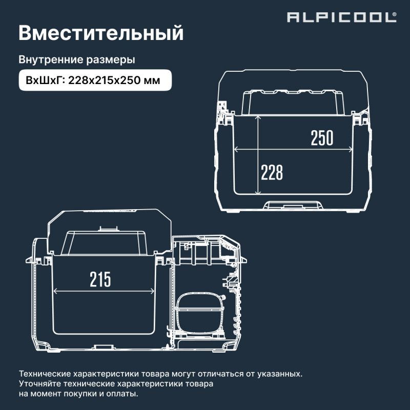 Компрессорный автохолодильник Alpicool NL12 (12/24) фото#11