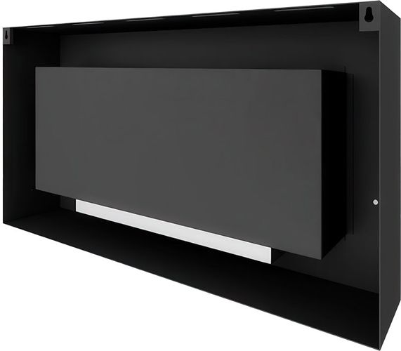 Настенный биокамин SteelHeat WALL GRAND 1200 черный Стекло + Стемалит фото#2