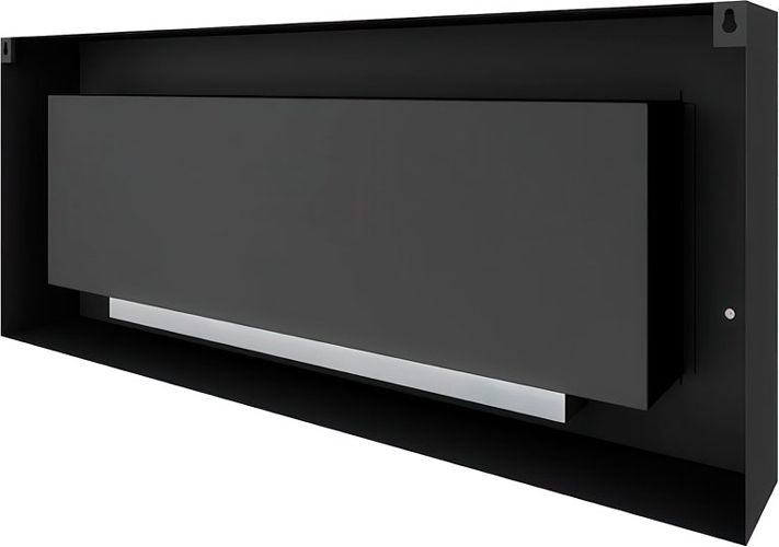 Настенный биокамин SteelHeat WALL GRAND 1500 черный Стекло + Стемалит фото#2