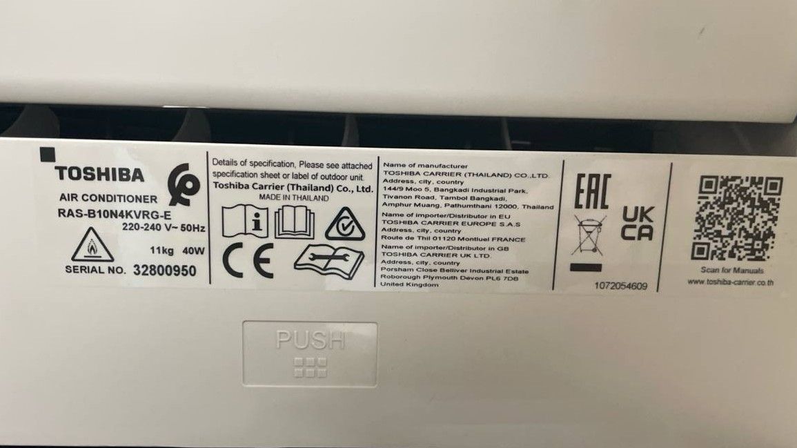 Настенный внутренний блок мульти сплит-системы Toshiba RAS-B10N4KVRG-E уцененный фото#7