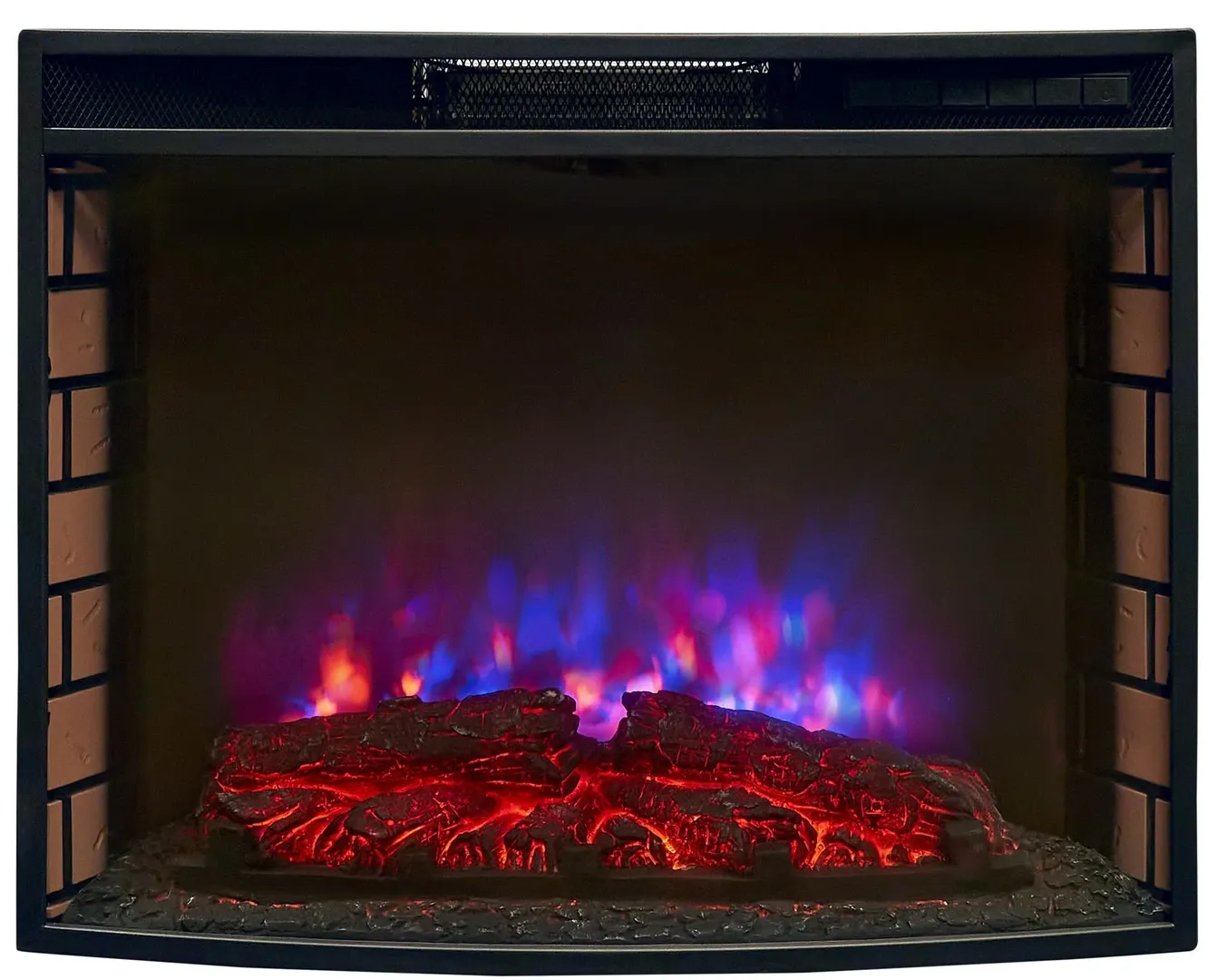 Электрокамин с широким очагом 2D Real-Flame ATHENA STD/25,5 WT-F612 с очагом QUEEN 25.5 фото#10