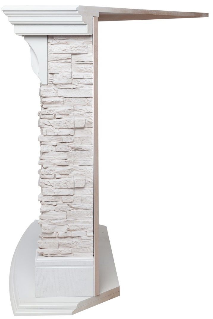 Угловой электрокамин Real-Flame ATHENA CORNER STD/25,5 WT-511 с очагом MAJESTIC LUX RC фото#11