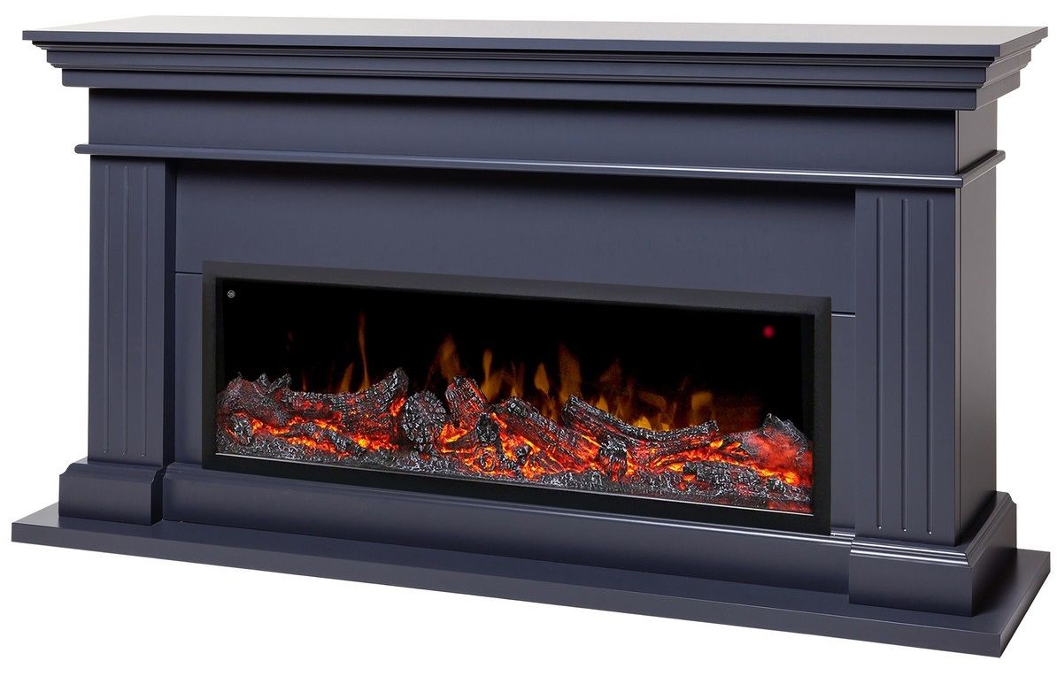 Линейный электрокамин Real-Flame ONTARIO S42/SF42 GR-P718 с очагом BEVERLY-S MULTY фото#4