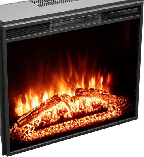 Электрокамин с широким очагом 2D Real-Flame BARCELONA 26/33 AO-255 с очагом AQUAMARINE 33 фото#4