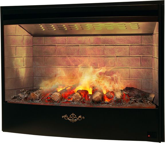 Электрокамин с широким очагом 3D Real-Flame BARCELONA 26/33 AO-255 с очагом FIRESTAR 33 фото#4