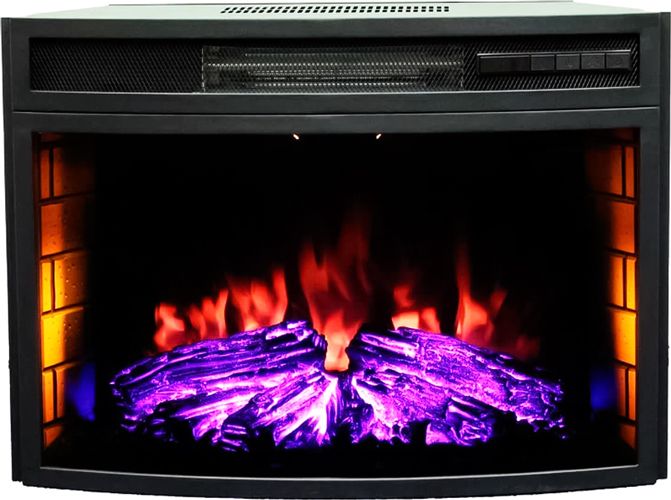 Электрокамин с классическим очагом 2D Real-Flame ELFORD 25 WT-614 с очагом INDIGO 25 фото#4