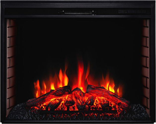 Электрокамин с широким очагом 2D Real-Flame ELLADA 33 AO-255 с очагом EPSILON 33 фото#3