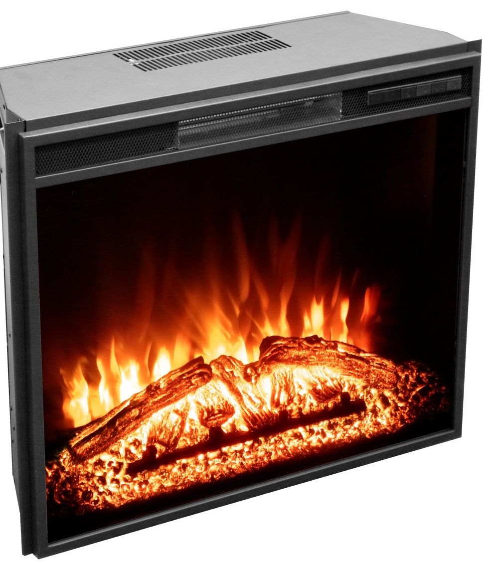 Электрокамин с широким очагом 2D Real-Flame STANLEY 26 GR-P718 с очагом AQUAMARINE 26 фото#4