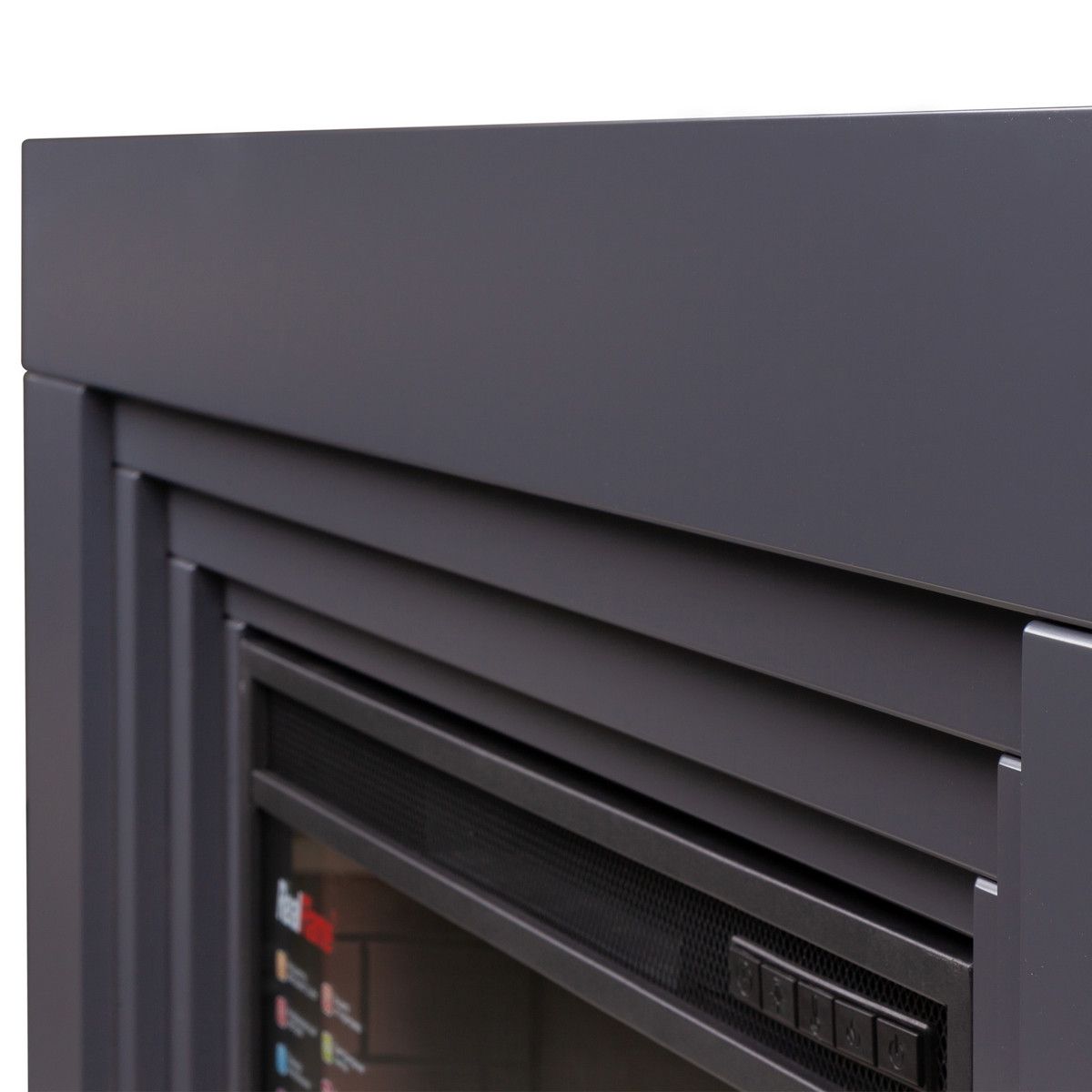 Электрокамин с широким очагом 2D Real-Flame STANLEY 26 GR-P718 с очагом AQUAMARINE 26 фото#10