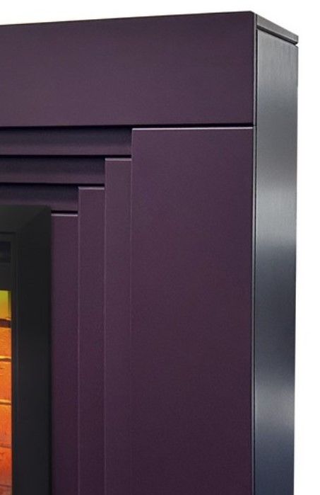 Электрокамин с широким очагом 3D Real-Flame STANLEY 26/CST630 PLUM с очагом CASSETTE 630 с дровами фото#13