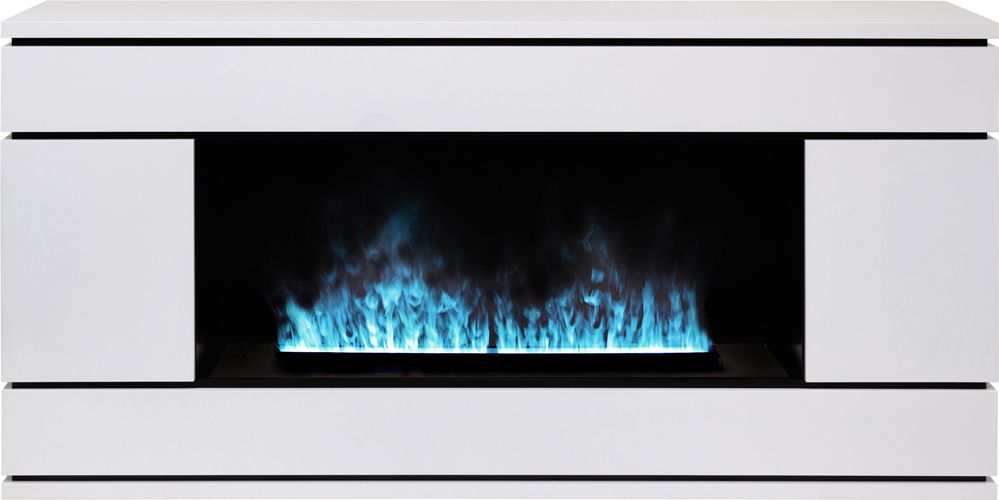 Электрокамин с широким очагом 3D Real-Flame VEGA CST1000 WT-P511 с очагом CASSETTE LED 1000 авто фото#5