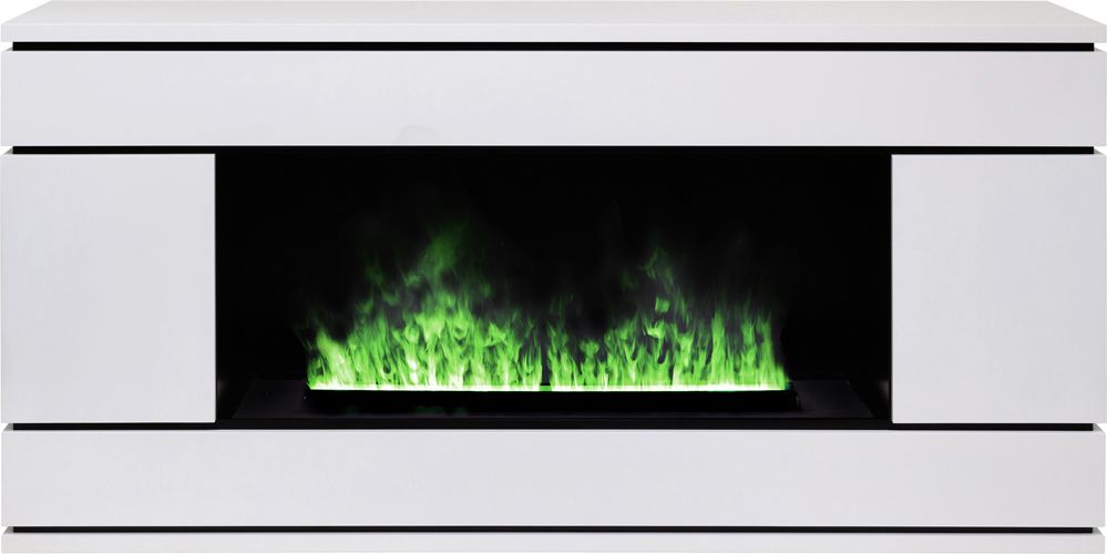 Электрокамин с широким очагом 3D Real-Flame VEGA CST1000 WT-P511 с очагом CASSETTE LED 1000 авто фото#7