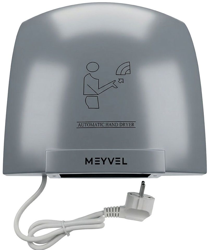 Пластиковая сушилка для рук MEYVEL MH1-1800P1 (Gray) фото#3
