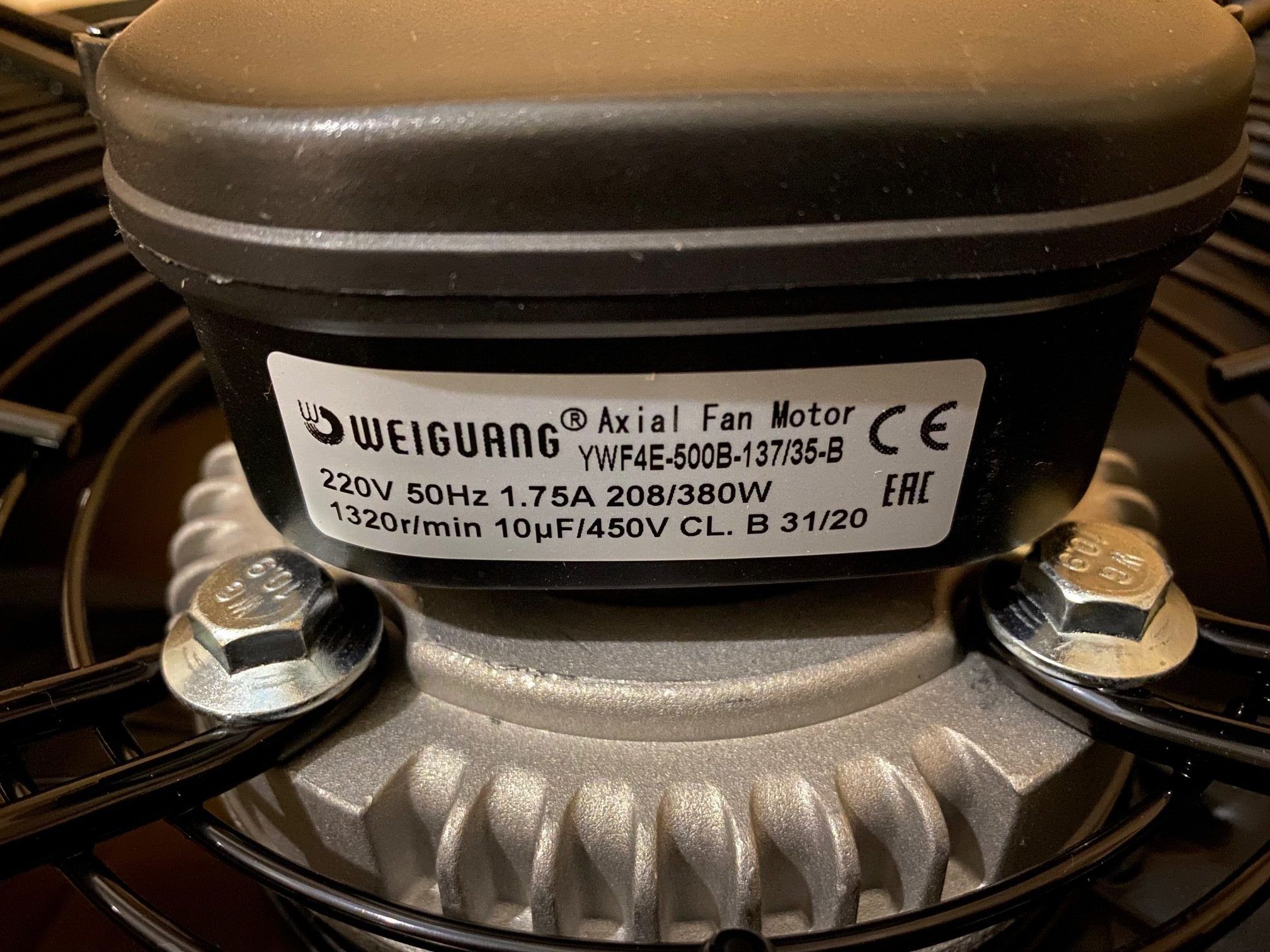 Вентилятор промышленный осевой WEIGUANG YWF-4-E-500-В-137/35-B фото#7