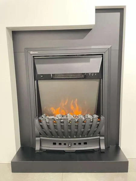 Электрокамин Electrolux EFP/P-1020LS с порталом Firelight Tetris Classic белый, серый уценённый фото#3