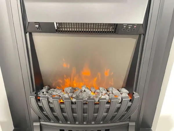 Электрокамин Electrolux EFP/P-1020LS с порталом Firelight Tetris Classic белый, серый уценённый фото#8