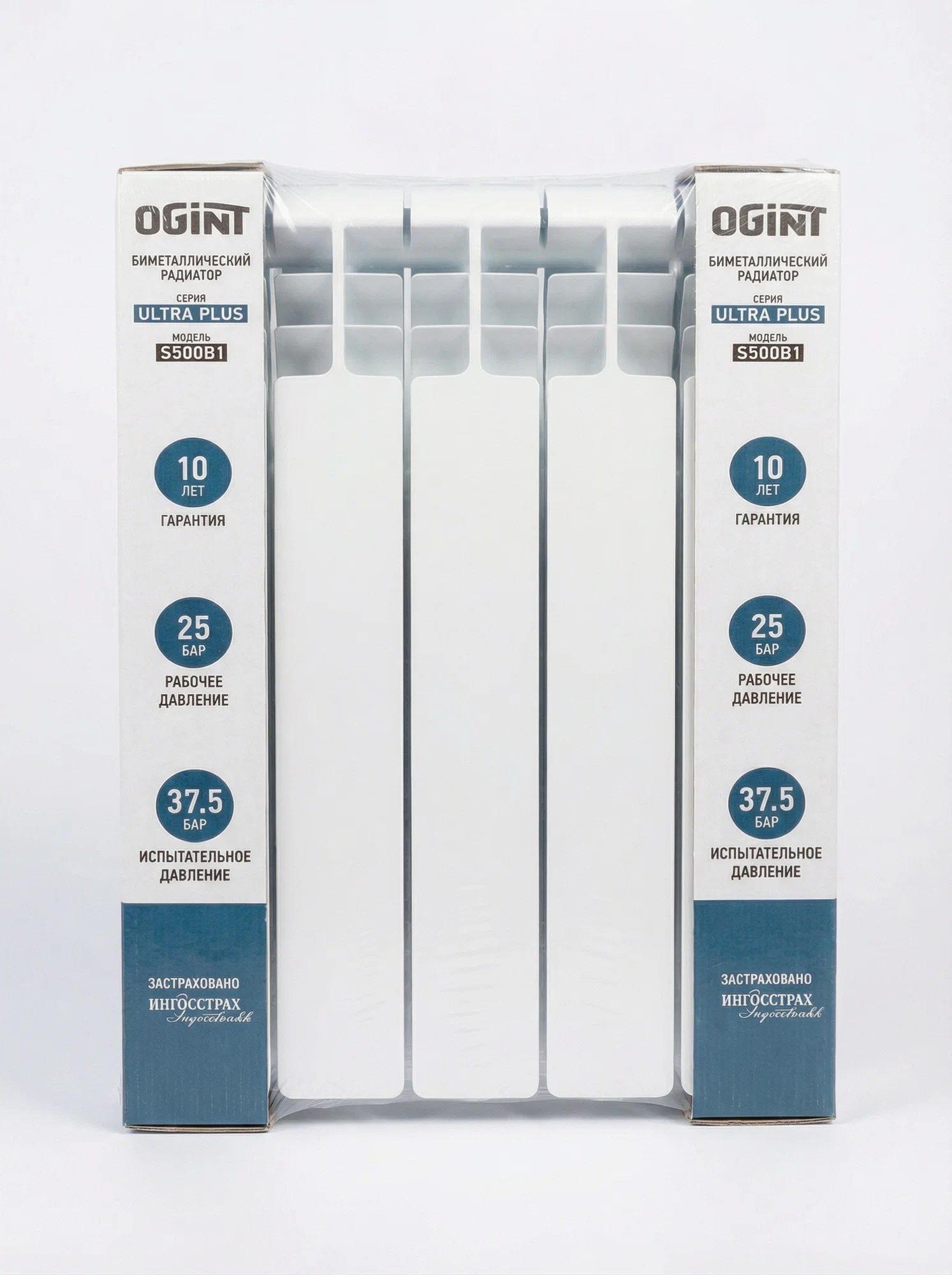 Биметаллический радиатор OGINT Ultra Plus S500B1 500 9 секц 1467Вт фото#7