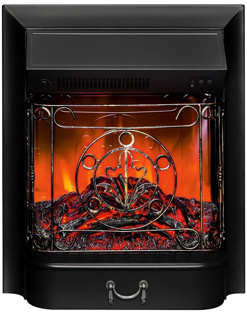 Электрокамин с классическим очагом 2D Real-Flame АСТИ STD WT-LCB510/BL-LCB917 с очагом MAJESTIC LUX фото#2