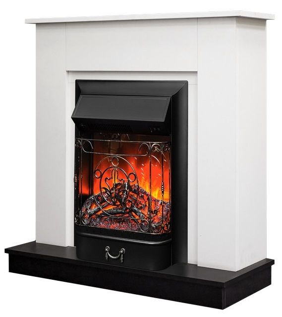 Электрокамин с классическим очагом 2D Real-Flame АСТИ STD WT-LCB510/BL-LCB917 с очагом MAJESTIC LUX RC фото#6
