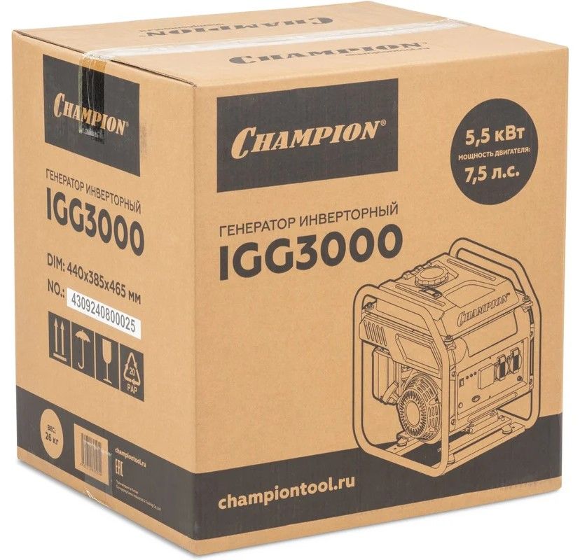 Бензиновый генератор CHAMPION IGG3000 фото#15