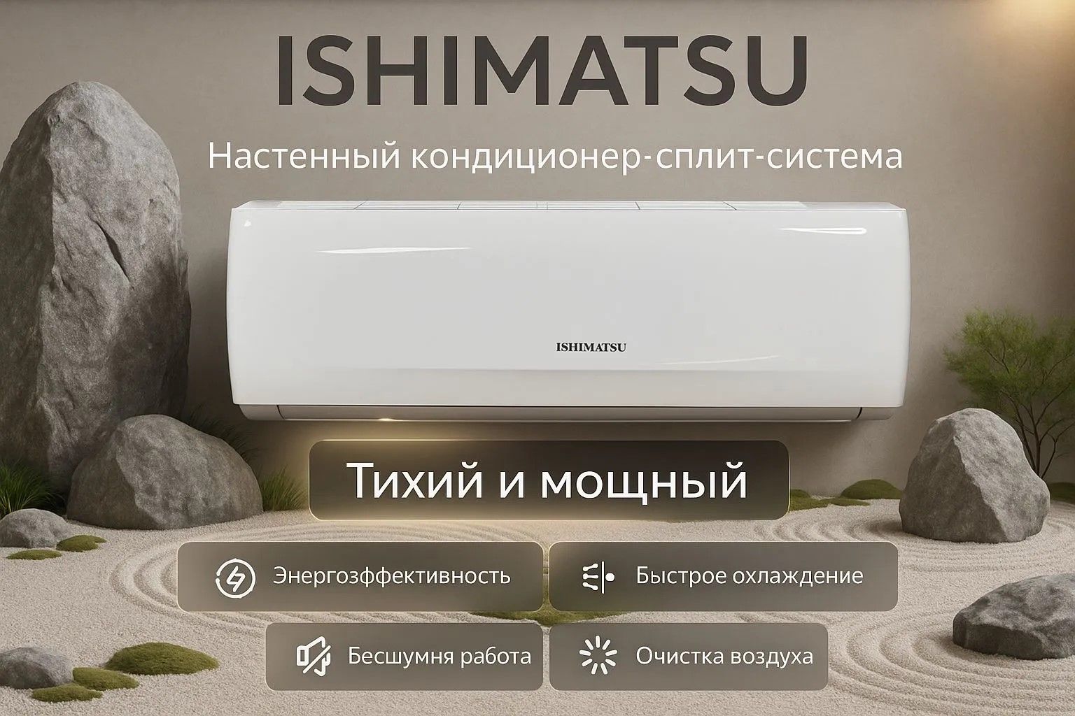 Мульти сплит-система ISHIMATSU AMSN-18/2/AMS-09*2 фото#8