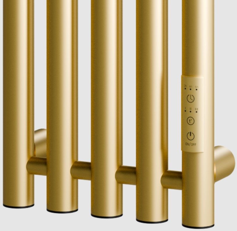 Электрический полотенцесушитель INDIGO Стайл 5 (электро) 120/23 Milky Gold фото#4