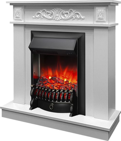 Электрокамин с классическим очагом 2D Real-Flame АФРОДИТА STD WT-LCB510 с очагом FOBOS LUX RC фото#5