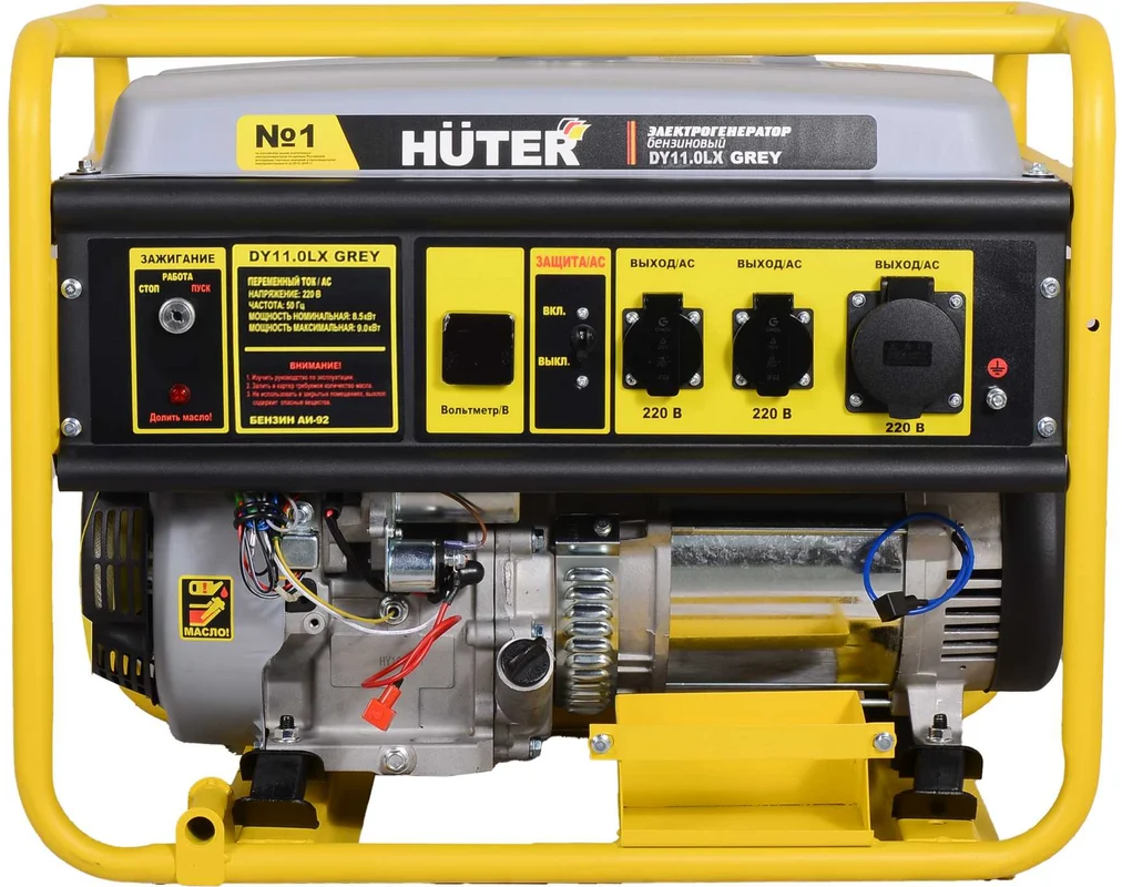 Бензиновый генератор Huter Grey DY11,0LX-электростартер фото#12