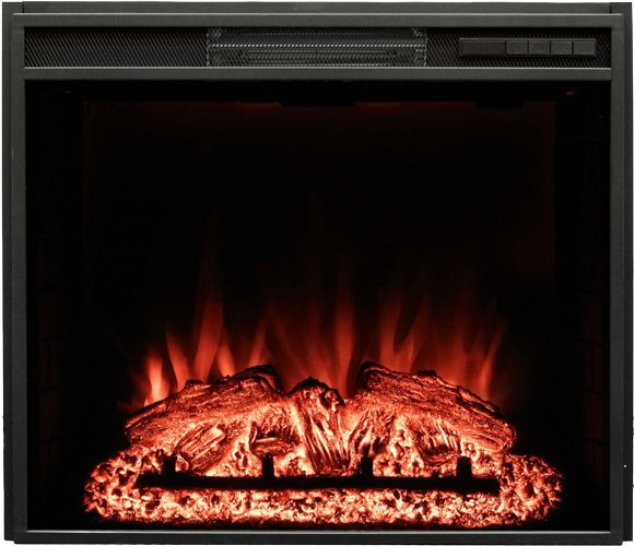 Электрокамин с широким очагом 2D Real-Flame MARCO 25,5/26 GR-P718 с очагом AQUAMARINE 26 фото#3