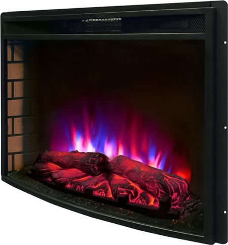 Электрокамин с широким очагом 2D Real-Flame ATHENA STD/25,5 WT-511 с очагом QUEEN 25.5 фото#4