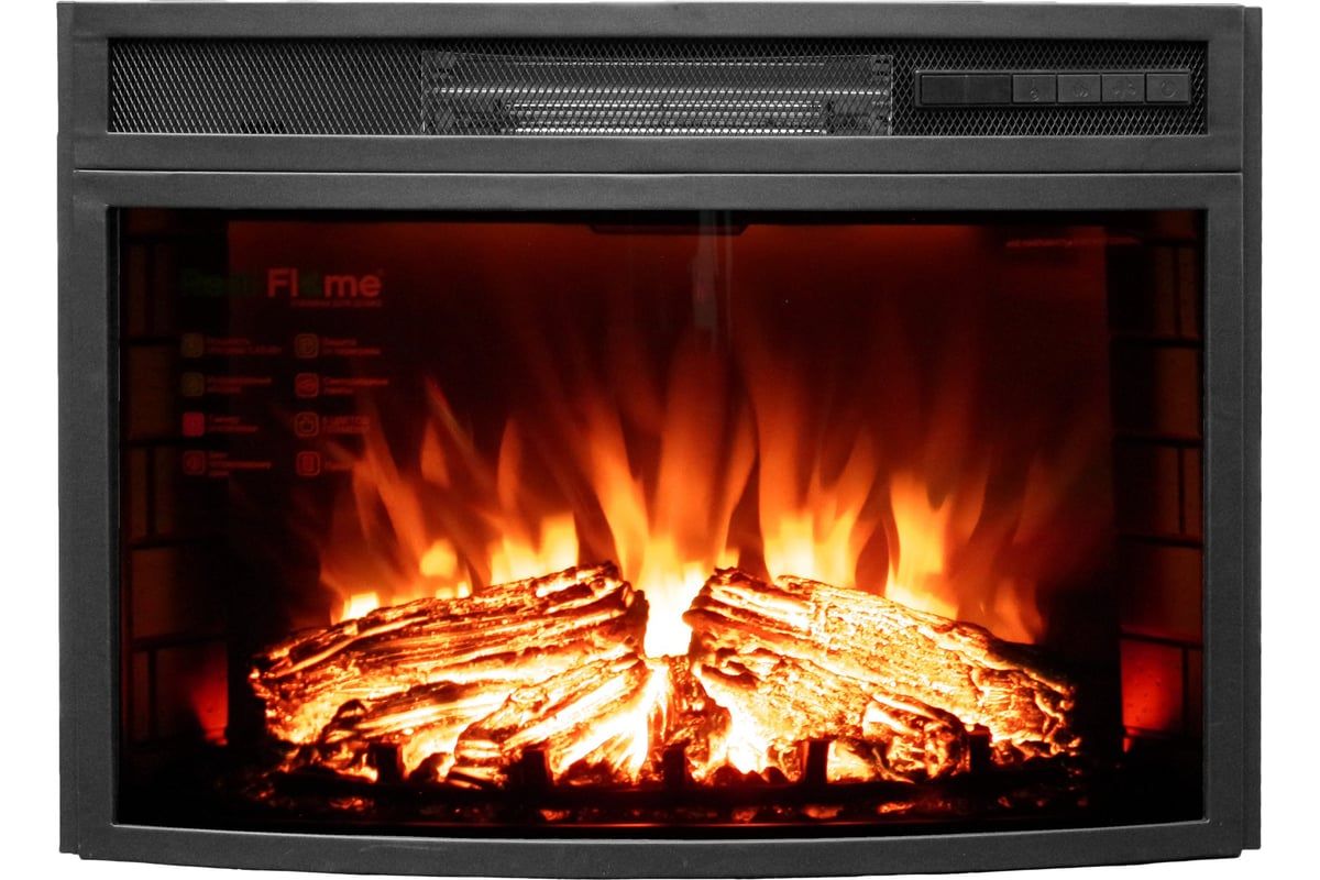Электрокамин с классическим очагом 2D Real-Flame ATHENA STD/25,5 WT-F612 с очагом INDIGO 25 фото#3