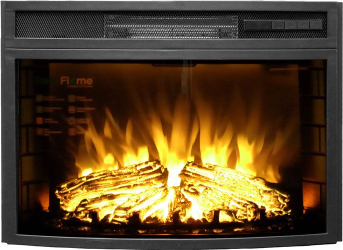 Электрокамин с классическим очагом 2D Real-Flame ATHENA STD/25,5 WT-F612 с очагом INDIGO 25 фото#5