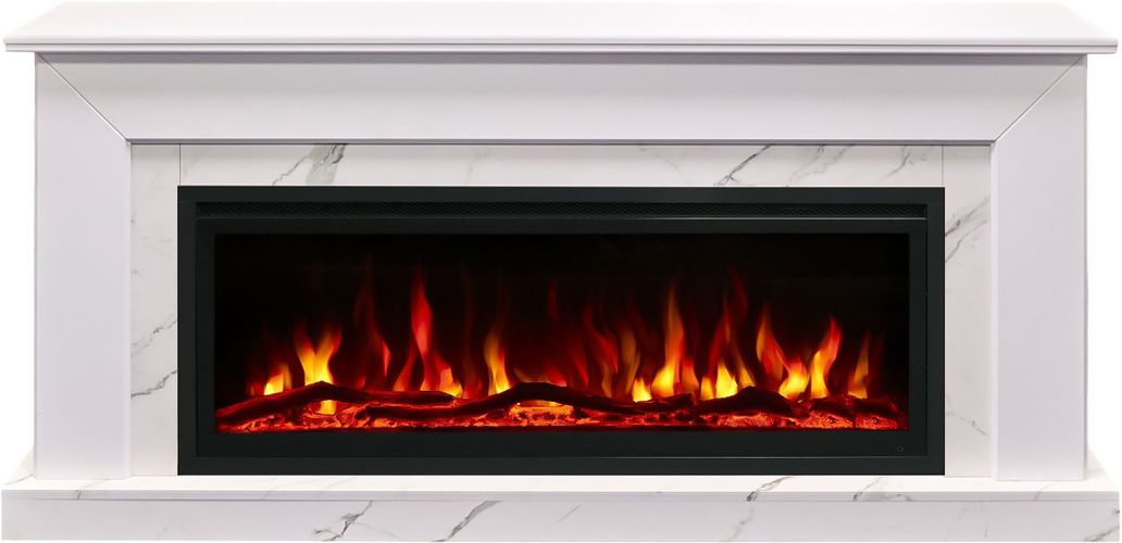 Линейный электрокамин Real-Flame СОЛО J45/JK45/SF42 WT-FSHW511/ WT-F512 с очагом SAFITA 42