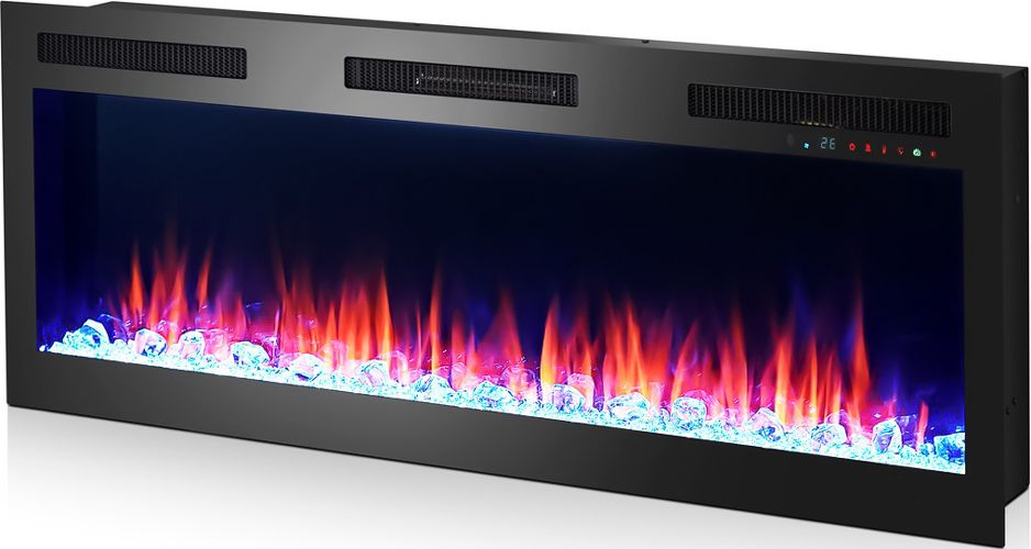 Линейный электрокамин Real-Flame МАРТА E50 WT-LCB510/LO -LCB113 с очагом EMERALD 50 фото#4
