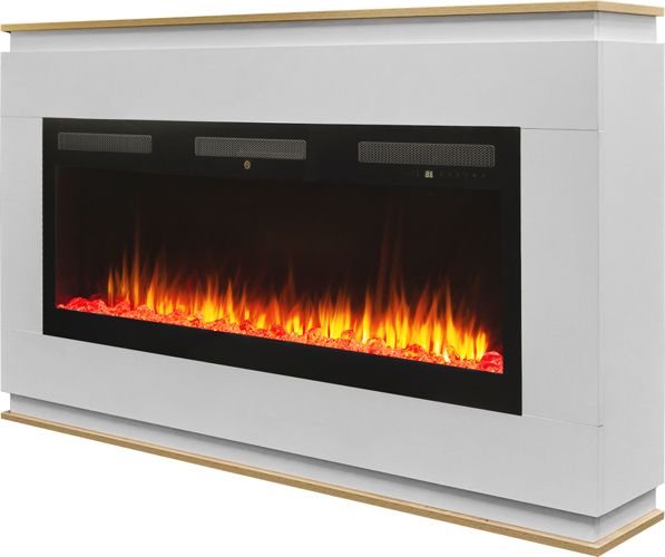 Линейный электрокамин Real-Flame МАРТА E50 WT-LCB510/LO -LCB113 с очагом EMERALD 50 фото#6