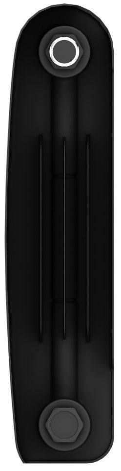 Биметаллический радиатор Royal Thermo Eclipse 300 Чёрный - 12 секц. фото#3