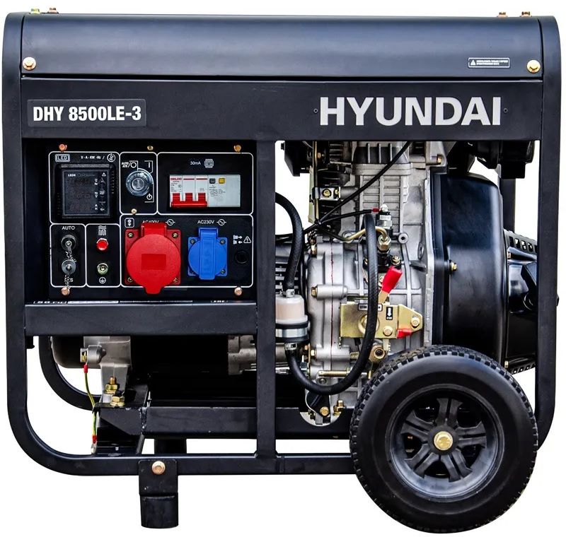 Дизельный генератор Hyundai DHY 8500LE-3 фото#3