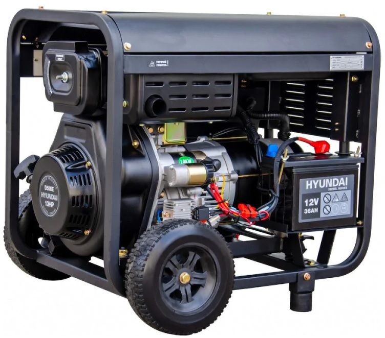 Дизельный генератор Hyundai DHY 8500LE-3 фото#4