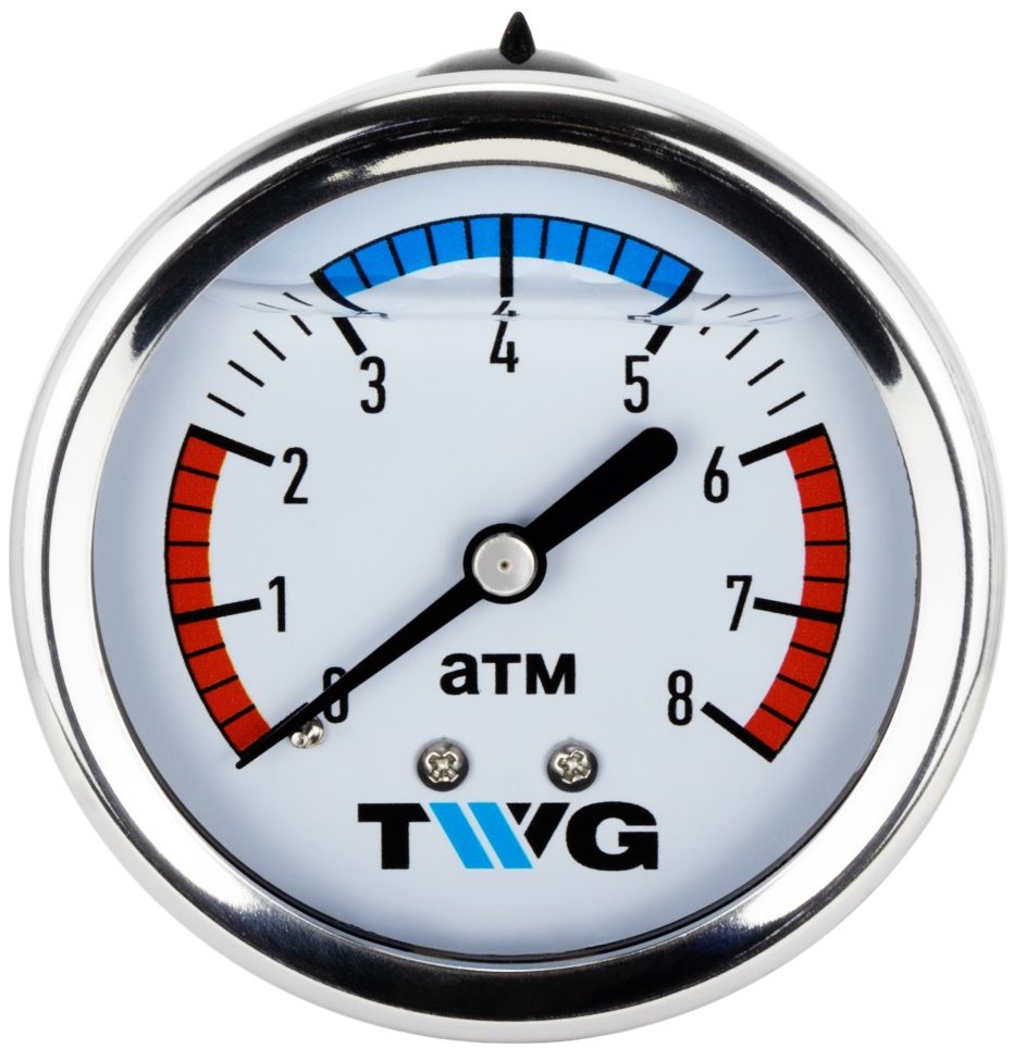 Манометр TWG PG 0-8 014C-R фото#2