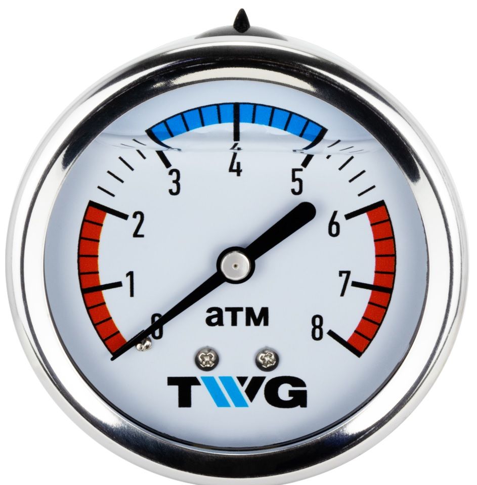 Манометр TWG PG 0-8 018C-R фото#2