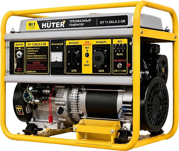 Бензиновый генератор Huter DY 11.0ALX-3 GR