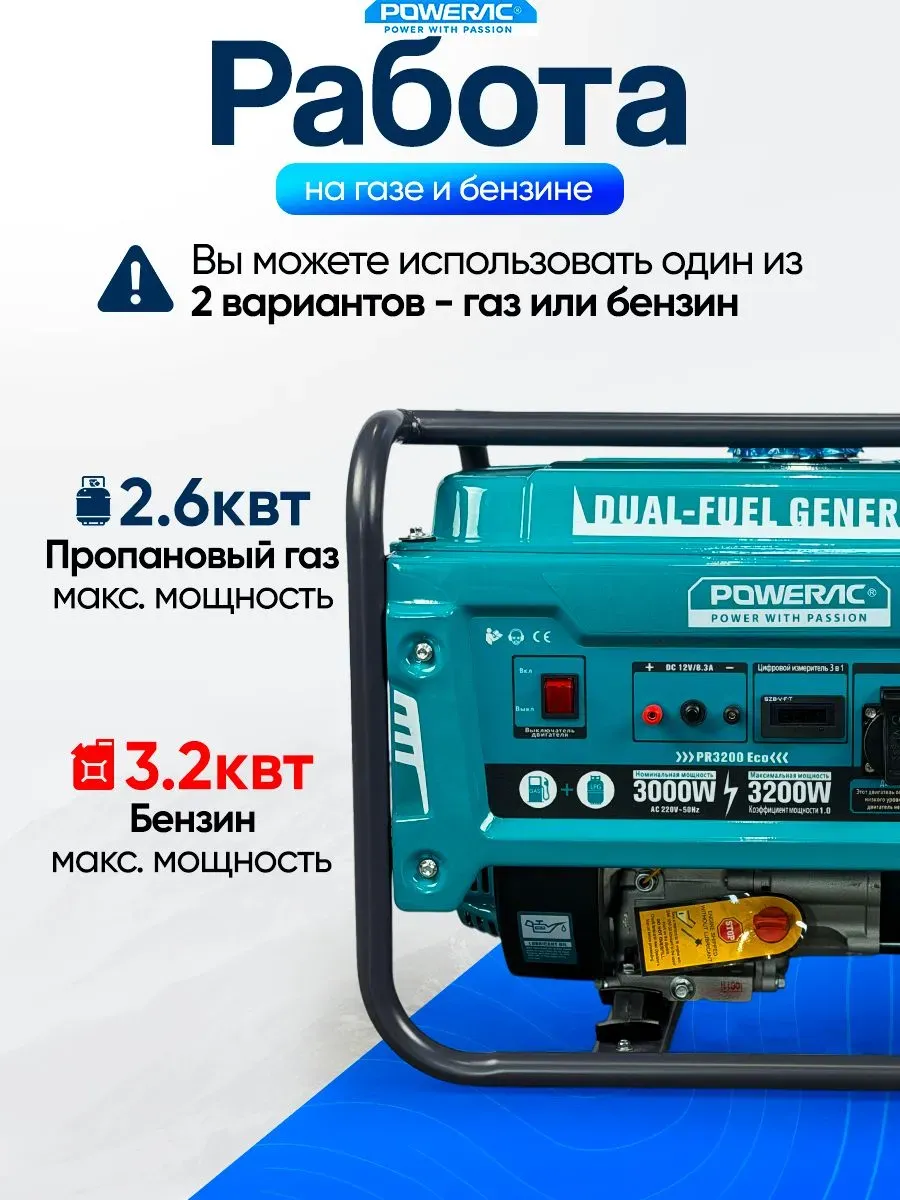 Гибридный генератор Powerac PR3200 Eco фото#21