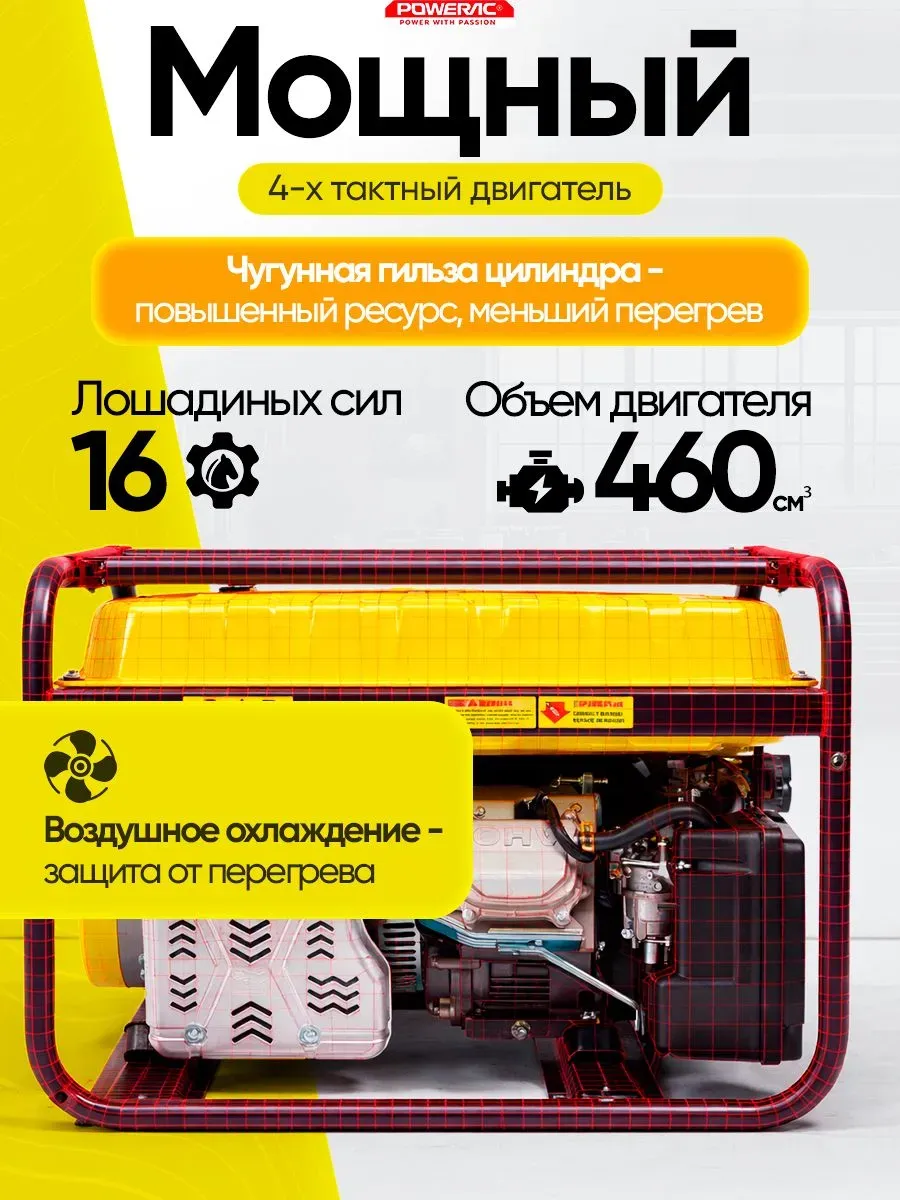 Гибридный генератор Powerac PR8000 Eco+ Winter 3 в 1 фото#14